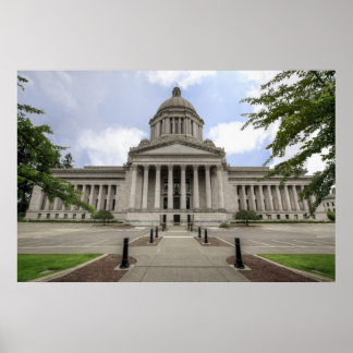 Statlig huvudstad i Olympia Washington Poster