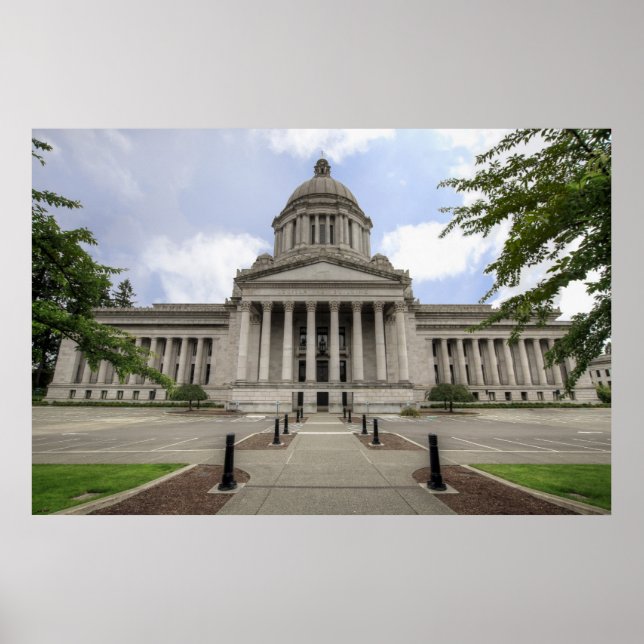 Statlig huvudstad i Olympia Washington Poster (Framsidan)