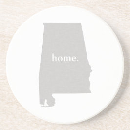 Statlig karta Alabama för hem- silhouette Underlägg