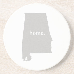 Statlig karta Alabama för hem- silhouette Underlägg