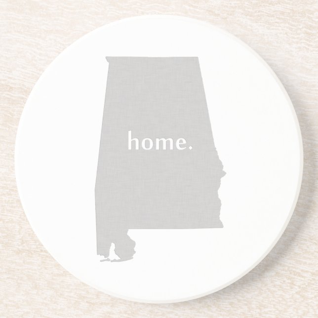 Statlig karta Alabama för hem- silhouette Underlägg (Framsidan)