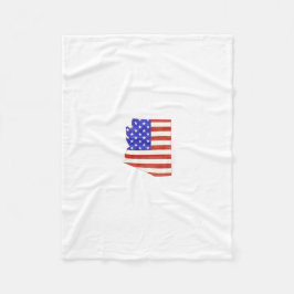 Statlig karta för Arizona USA silhouette Fleecefilt