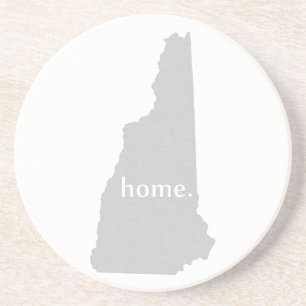 Statlig karta New Hampshire för hem- silhouette Underlägg Sandsten