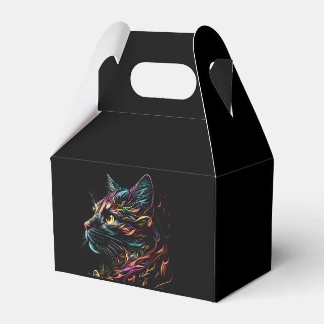 Ståtlig kattprofil  presentaskar (Framsidan Sidan)