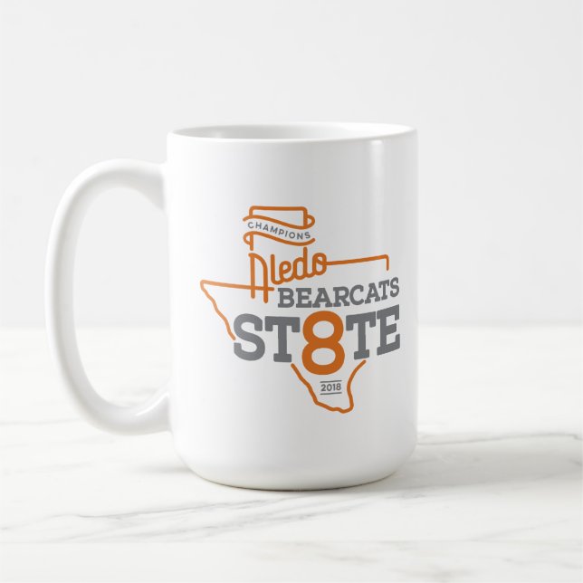 Statlig mästare "St8te" - 15oz för Aledo Bearcat Kaffemugg (Vänster)