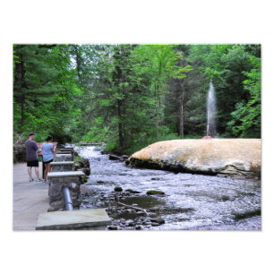 Statlig Parkera-Geyser för Saratoga Spa bäck Fototryck