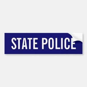 STATLIG POLISIÄR vitlogotypEmblem Bildekal