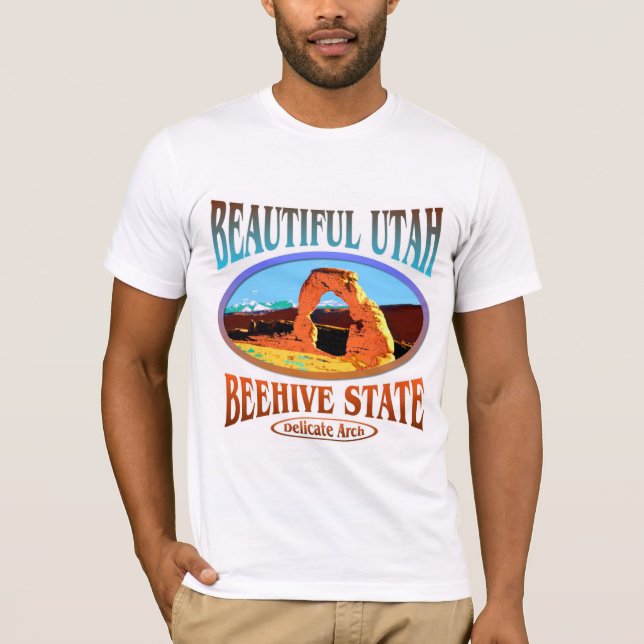 Statlig Utah bikupa Tee Shirt (Framsida)