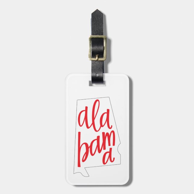 Statliga Alabama skisserar Bagagebricka (Vertikal Framsida)