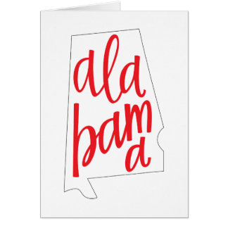 Statliga Alabama skisserar Hälsningskort
