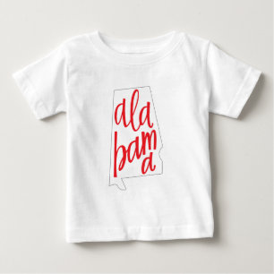 Statliga Alabama skisserar T-shirt