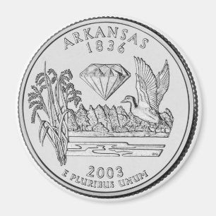 Statliga Arkansas 2003 inkvarterar magneten Magnet