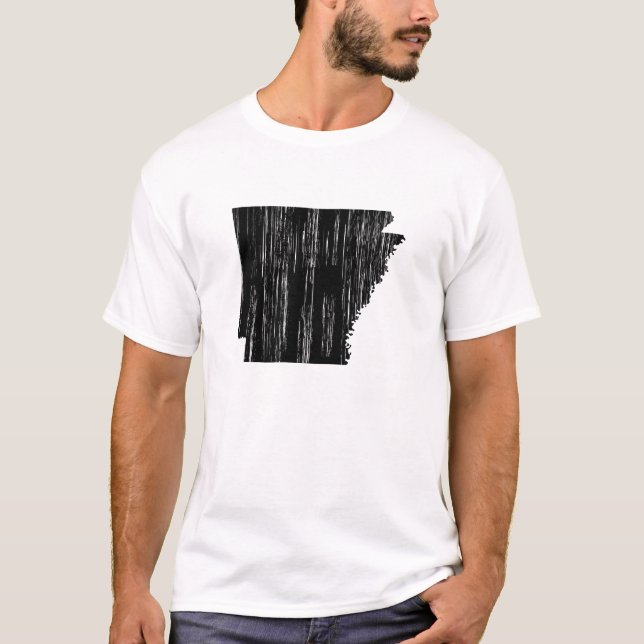 Statliga bekymrade Arkansas skisserar T Shirt (Framsida)