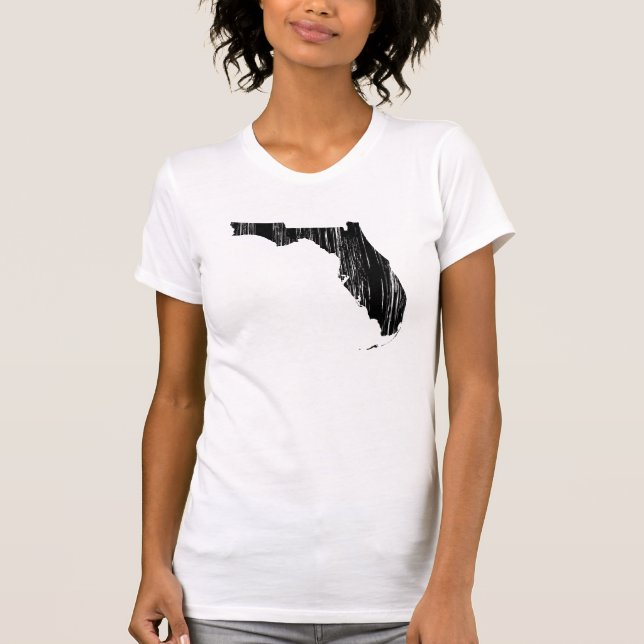 Statliga bekymrade Florida skisserar T Shirt (Framsida)