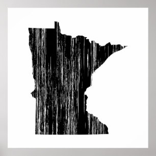 Statliga bekymrade Minnesota skisserar Poster