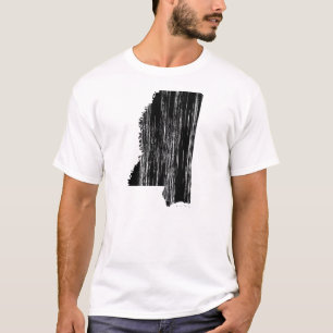 Statliga bekymrade Mississippi skisserar Tee Shirt