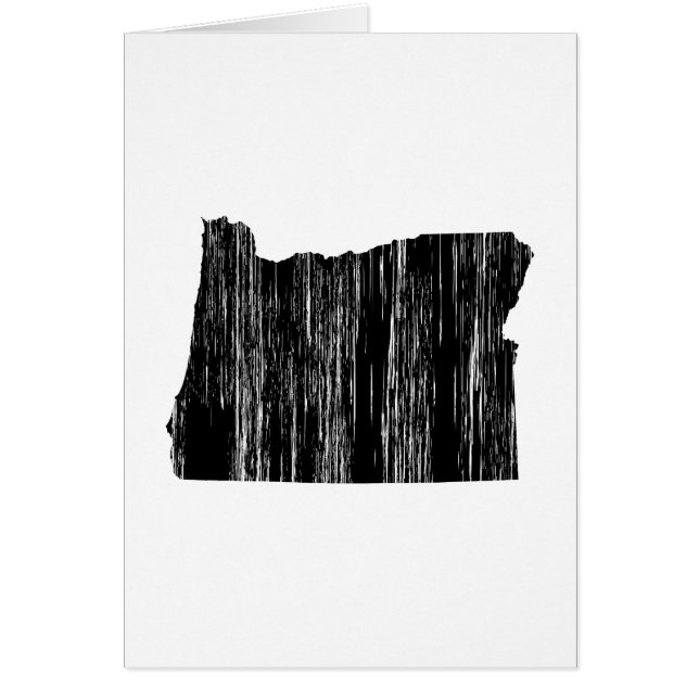 Statliga bekymrade Oregon skisserar Hälsningskort (Framsidan)