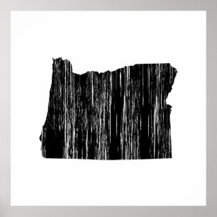 Statliga bekymrade Oregon skisserar Poster