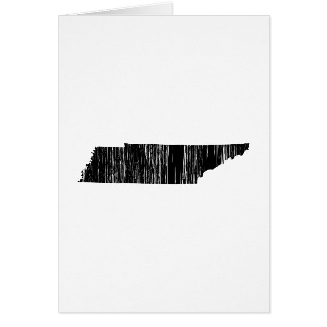 Statliga bekymrade Tennessee skisserar Hälsningskort (Framsidan)