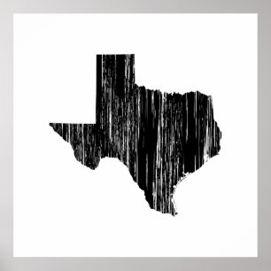 Statliga bekymrade Texas skisserar Poster