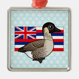 Statliga Birdorable av Hawaii: Nene Julgransprydnad Metall