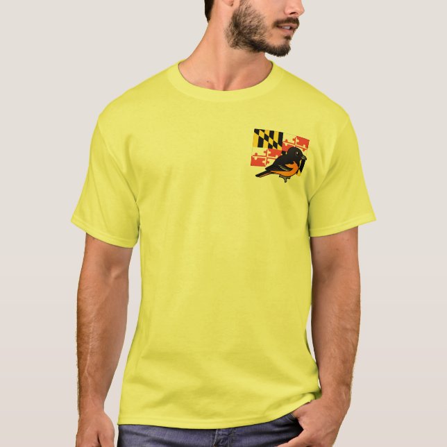 Statliga Birdorable av Maryland: Baltimore Oriole Tee (Framsida)