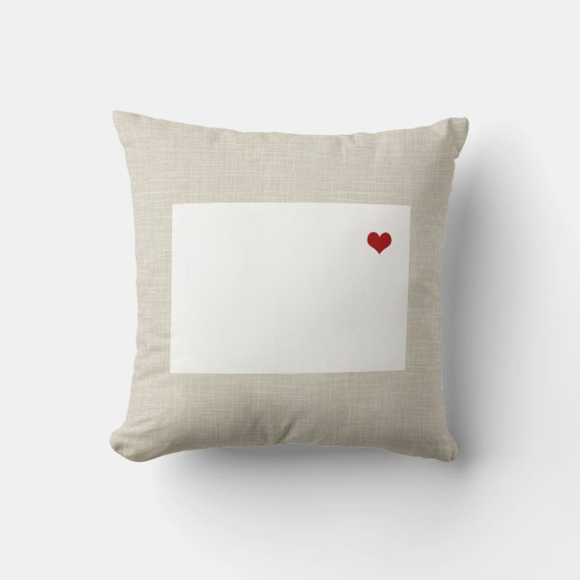 Statliga Colorado kudder Fauxlinnepersonlig Kudde (Framsida)