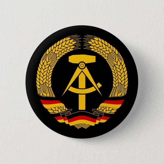 Statliga den East Germany vapenskölden/Deutschland Knapp (Framsida)