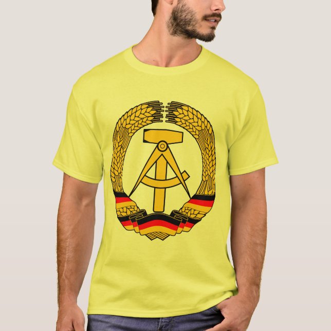 Statliga den East Germany vapenskölden/Deutschland Tee (Framsida)