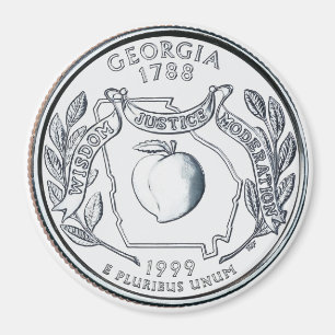 Statliga Georgia 1999 inkvarterar magneten Magnet
