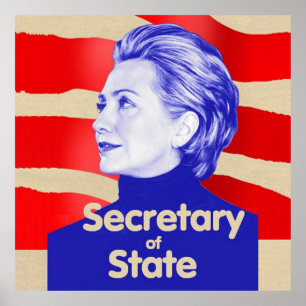 Statliga Hillary Poster