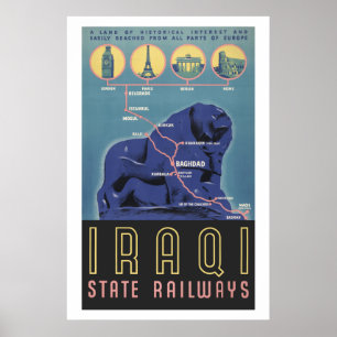 Statliga järnvägar för irakier poster