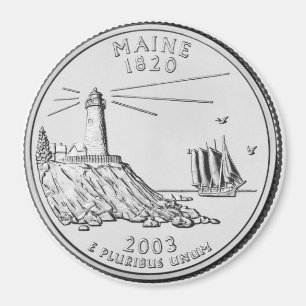 Statliga Maine 2003 inkvarterar magneten Magnet