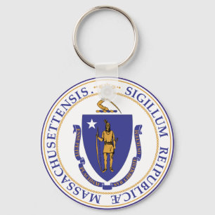 Statliga Massachusetts förseglar Keychain Nyckelring