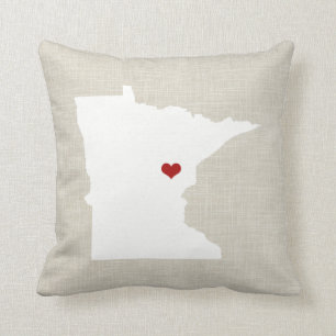 Statliga Minnesota kudder Fauxlinnepersonlig Kudde
