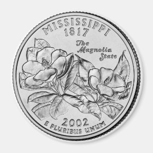 Statliga Mississippi 2002 inkvarterar magneten Magnet
