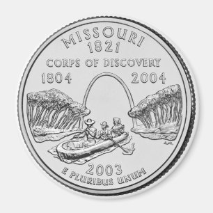 Statliga Missouri 2003 inkvarterar magneten Magnet