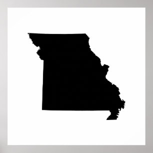 Statliga Missouri skisserar Poster