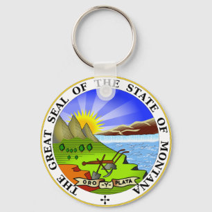 Statliga Montana förseglar Keychain Nyckelring