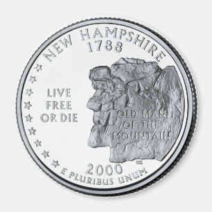 Statliga New Hampshire 2000 inkvarterar magneten Magnet