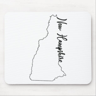 Statliga New Hampshire skisserar med skrivar NH Musmatta