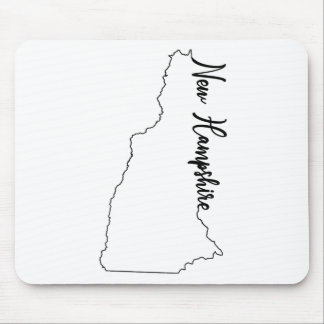 Statliga New Hampshire skisserar med skrivar NH Musmatta