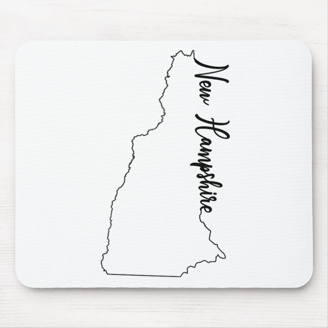 Statliga New Hampshire skisserar med skrivar NH Musmatta (Framsidan)