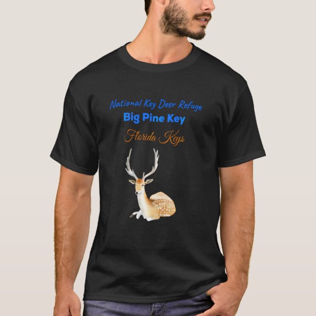 Statliga Nyckel Hjort Refuge Big Gräs Nyckel Flori T Shirt (Framsida)