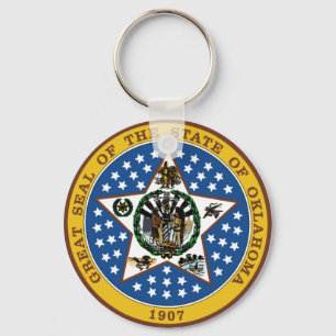 Statliga Oklahoma förseglar Keychain Nyckelring