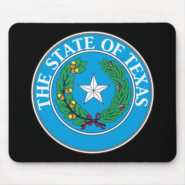 Statliga Texas förseglar Mousepad Musmatta (Framsidan)
