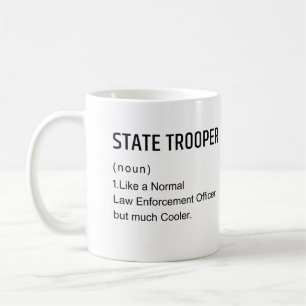 Statliga trooper Mugg-gåva som en normal rättstill Kaffemugg