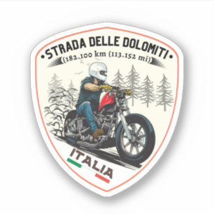 Statliga vägen 48 genom Dolomiterna 1 Klistermärken