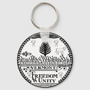 Statliga Vermont förseglar Keychain Nyckelring