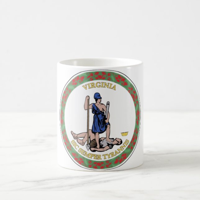 Statliga Virginia förseglar Kaffemugg (Center)
